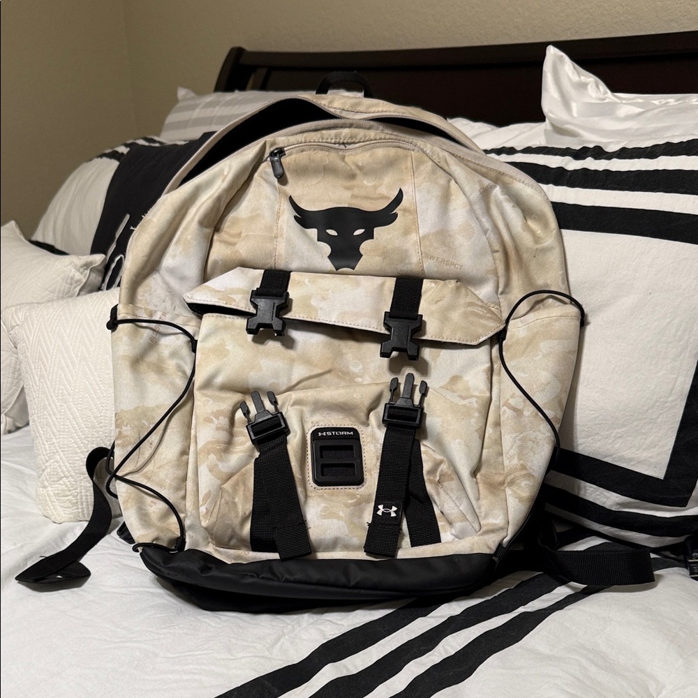 Under Armour Camo Backpack with Black Accents